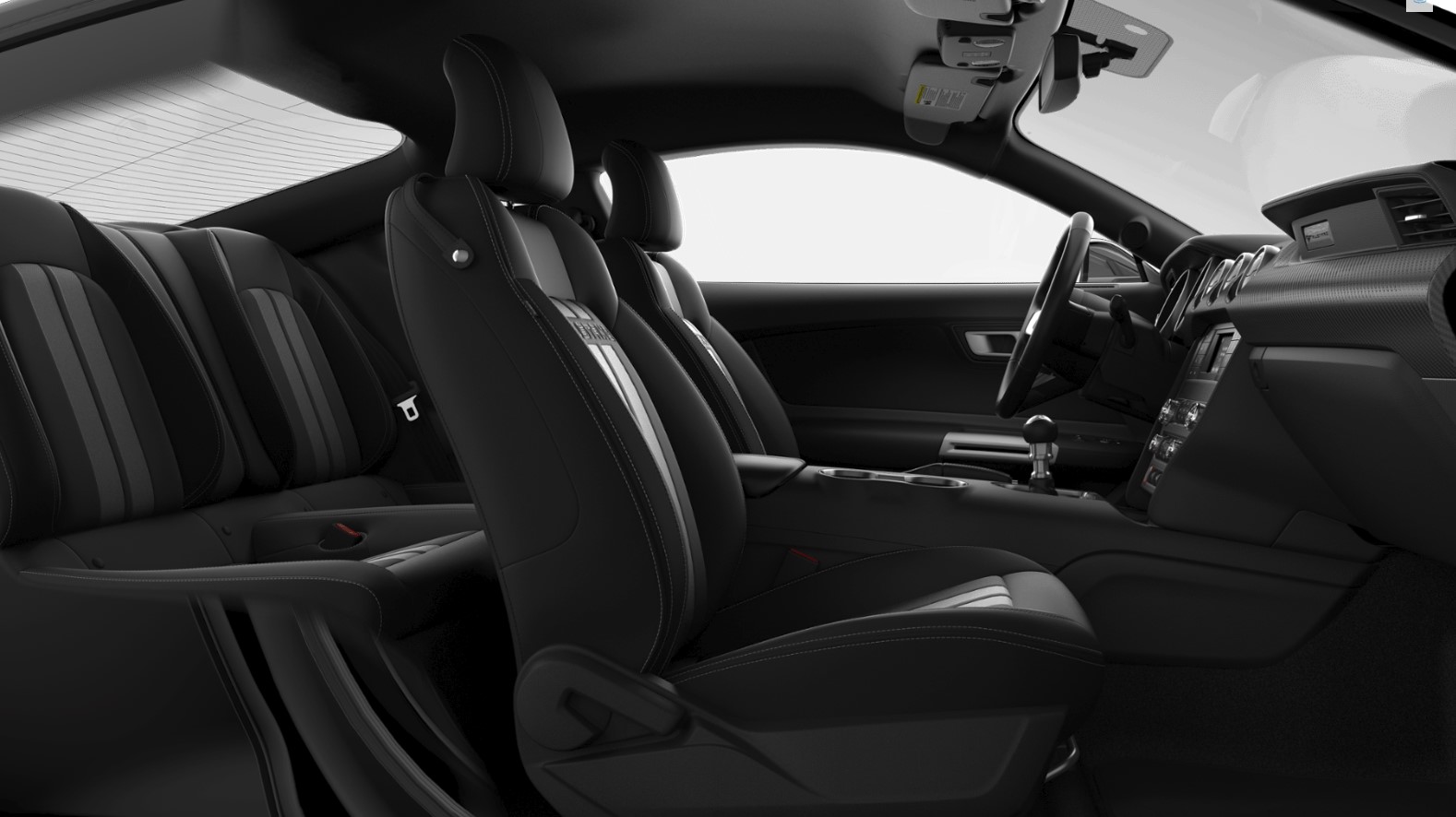 2019 Ford Mustang EcoBoost Black Interior